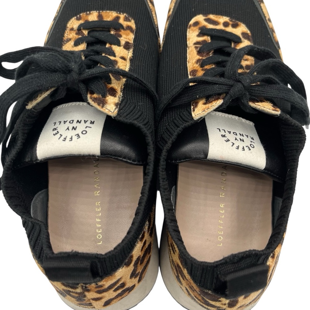 Loeffler Randall Remi Sneakers in Leopard Calf Hair US 9.5 - Picture 9 of 11